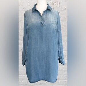 VELVET HEART 'Macey' Women's Tunic Shirt Blue Denim Dress Sz S Western Cowgirl